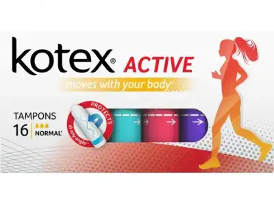 Тампоны Active Normal 16 шт. Kotex наличный и безналичный расчет