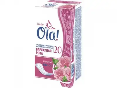 Прокладки гигиен. ежедневные Daily Deo Бархатная роза 20 шт. Ola (OLA!) наличный и безналичный расчет