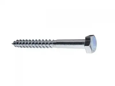 Шуруп 12х90 мм шестигр. головка, цинк, DIN 571 (300 шт в коробе) STARFIX наличный и безналичный расчет