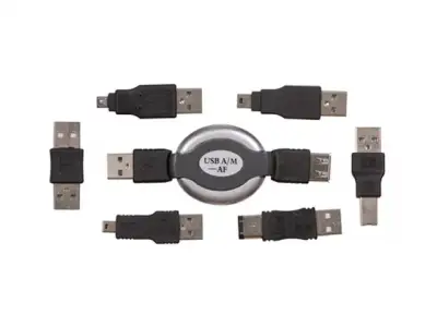 Набор USB  6 переходников + удлинитель  (тип3)  REXANT наличный и безналичный расчет