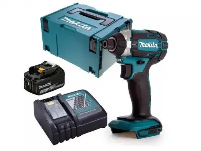 Аккум. шуруповерт MAKITA DTD 152 Z MAKPAC + АКЦИЯ (1 аккумулятор, зарядное) (18.0 В, 1 акк. 3.0 А/ч, 1 скор., 165 Нм, шурупы до 13 мм) наличный и безналичный расчет