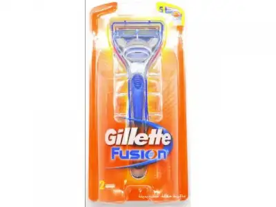 Станок для бритья + 2 кассеты Fusion Gillette наличный и безналичный расчет