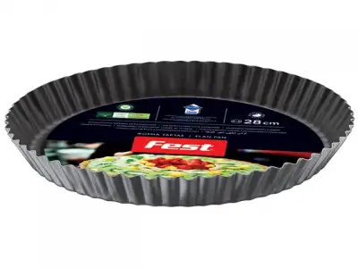 Форма для выпечки, круглая рифл., 28х3 см, антиприг. покр., серия Magic, FEST (антипригарное покрытие Teflon Classic,) наличный и безналичный расчет