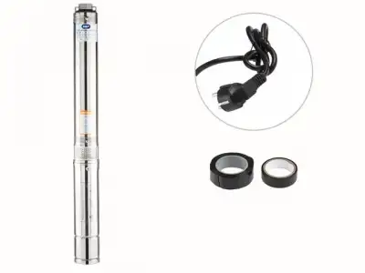 Насос скважинный центробежный GOOD WORK 3-2100/32-2/11 A&P (Конденсатор внутри, кабель 37 м, вилка) наличный и безналичный расчет