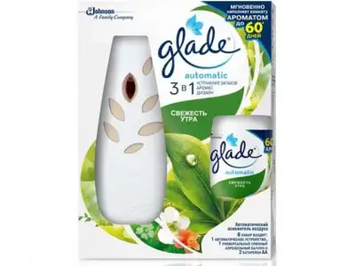 Освежитель воздуха Свежесть утра 269 мл Glade Automatic (комплект) наличный и безналичный расчет