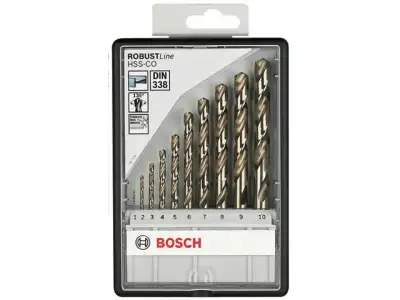 Набор сверл по мет. Robust Line HSS-Co 10шт (BOSCH) наличный и безналичный расчет