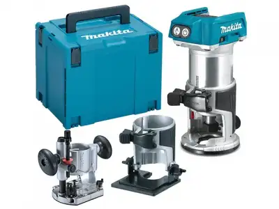 Аккум. фрезер кромочный MAKITA DRT 50 ZJX2 в чем. (18.0 В, БЕЗ АККУМУЛЯТОРА, цанга 8 мм, 30000 об/мин, регул. об.) наличный и безналичный расчет