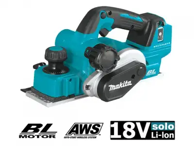 Аккум. рубанок MAKITA DKP 181 Z в кор. (18.0 В, БЕЗ АККУМУЛЯТОРА, 11.000 об/мин, ширина: 82 мм, макс.глубина: 3,0 мм, 3,6 кг.) наличный и безналичный расчет