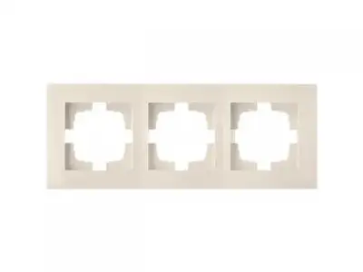 Рамка 3-местная бежевая, Стиль новый, Bylectrica наличный и безналичный расчет