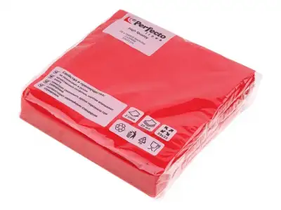 Салфетки бумажные PRO COLOUR, 25 шт., красные, PERFECTO LINEA наличный и безналичный расчет
