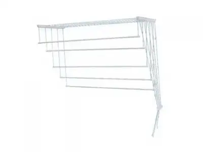 Сушилка для белья потолочная стальная 1,7 м, 5 стержней, белая, PERFECTO LINEA (5 стержней) наличный и безналичный расчет
