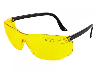 Очки открытые Jeta Safety CLEAR VISION янтарные РС (янтарные линзы из ударопрочного поликарбоната) наличный и безналичный расчет