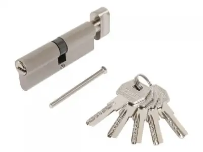 Евроцилиндр с вертушкой Стандарт MAX 90-5K (45х10х45) SN (перф.ключ, 5ключей) (УЗК) наличный и безналичный расчет