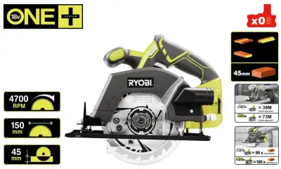 ONE + / Пила циркулярная RYOBI R18CSP-0 (без батареи) наличный и безналичный расчет