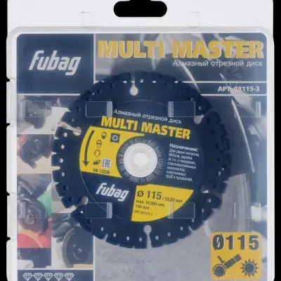 Круг алмазный Multi Master D 115х2,2х22,23 мм FUBAG 88115-3 наличный и безналичный расчет