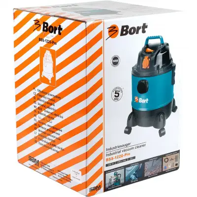 Пылесос строительный Bort BSS-1220-Pro наличный и безналичный расчет