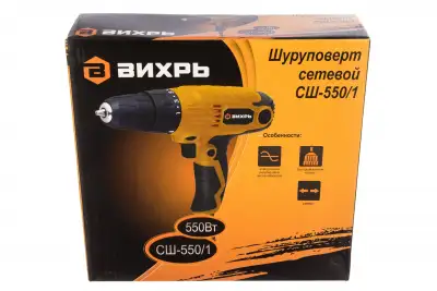 Шуруповерт сетевой Вихрь СШ-550/1 наличный и безналичный расчет