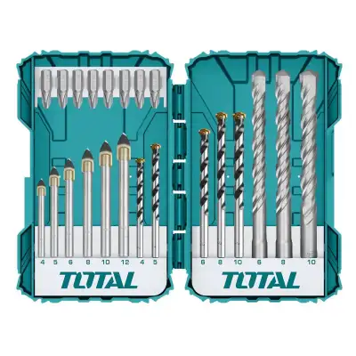 Набор сверл и бит TOTAL TACSDL12201 (22 шт) наличный и безналичный расчет