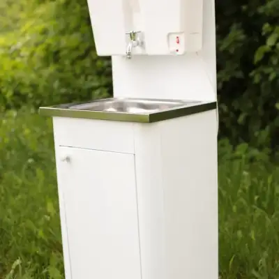 Умывальник «Дачный» с водонагревателем «ЭВБО-17» (белый, мойка нержавейка) наличный и безналичный расчет