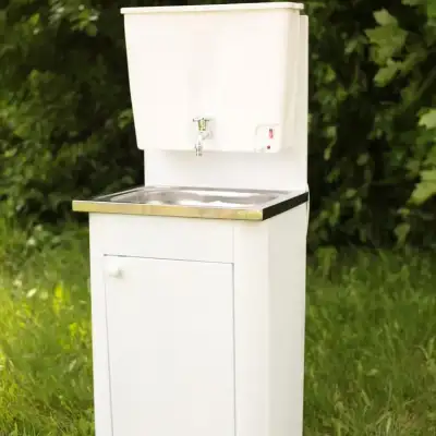 Умывальник «Дачный» с водонагревателем «ЭВБО-22» (бежевый, мойка нержавейка) наличный и безналичный расчет