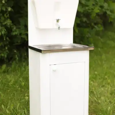 Умывальник «Дачный» с бачком «УМ-10» (белый, мойка нержавейка) наличный и безналичный расчет