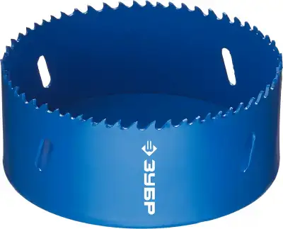 ЗУБР 105мм, коронка биметаллическая, быстрорежущая сталь наличный и безналичный расчет