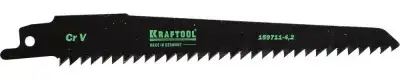 Полотно KRAFTOOL ″INDUSTRIE QUALITAT″, S644D, для эл/ножовки, Cr-V, по дереву, шаг 4,2мм, 130мм наличный и безналичный расчет
