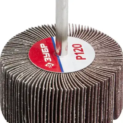 ЗУБР d 60x30 мм, P120, круг шлифовальный лепестковый наличный и безналичный расчет