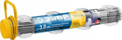 ЗУБР электрод сварочный ЗОК-46 рутил-целлюлозный, d 3.0 х 350 мм, 1,5 кг в ПВХ тубе, Профессионал. наличный и безналичный расчет