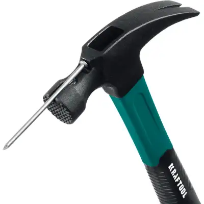 KRAFTOOL Fiberglass 560 г молоток-гвоздодёр столярный c фиберглассовой рукояткой наличный и безналичный расчет