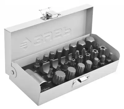 Набор ЗУБР: Биты специальные в металлическом боксе, PH, SL, HEX, TORX, SPLINE, 32 предмета наличный и безналичный расчет
