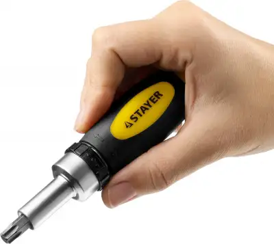 STAYER Compact-38 набор: реверсивная отверка с насадками 38 шт наличный и безналичный расчет
