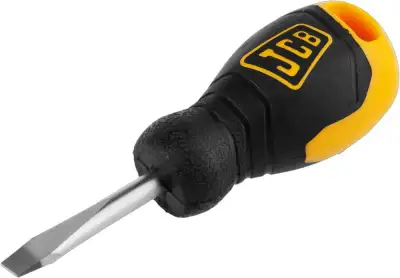 Отвертка JCB, хромомолибденовая сталь S2, двухкомпонентная рукоятка, магнитный наконечник, SL 6,5х40мм наличный и безналичный расчет