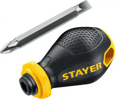 STAYER Hercules-Mini 2-in-1 38 мм переставная отвертка PH2/SL6 наличный и безналичный расчет