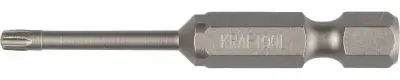 Биты ″X-DRIVE″ торсионные кованые, обточенные, KRAFTOOL 26125-10-50-2, Cr-Mo сталь, тип хвостовика E 1/4″, Т10, 50мм, 2шт наличный и безналичный расчет