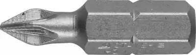 Биты STAYER ″PROFI″, хвостовик C 1/4″, PZ №1, 25мм, 2шт наличный и безналичный расчет