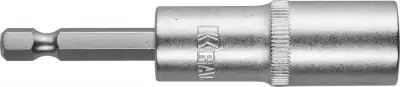 Бита KRAFTOOL с торцовой головкой, удлиненная, Cr-V, хвостовик E 1/4″, 13мм наличный и безналичный расчет
