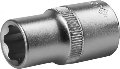 Торцовая головка ЗУБР ″Мастер″ (1/2″), Cr-V, SUPER LOCK, хроматированное покрытие, 13 мм наличный и безналичный расчет