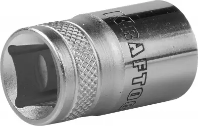 Торцовая головка KRAFTOOL ″INDUSTRIE QUALITAT″, Cr-V, SUPER-LOCK, хромосатинированная, 1/2″, 15 мм наличный и безналичный расчет