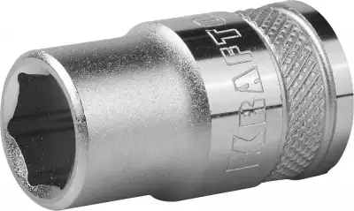 Торцовая головка KRAFTOOL ″INDUSTRIE QUALITAT″, Cr-V, FLANK, хромосатинированная, 1/2″, 13 мм наличный и безналичный расчет