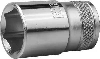 Торцовая головка KRAFTOOL ″INDUSTRIE QUALITAT″, Cr-V, FLANK, хромосатинированная, 1/2″, 16 мм наличный и безналичный расчет