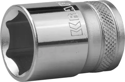 Торцовая головка KRAFTOOL ″INDUSTRIE QUALITAT″, Cr-V, FLANK, хромосатинированная, 1/2″, 21 мм наличный и безналичный расчет