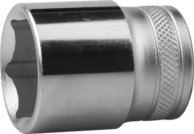 Торцовая головка KRAFTOOL ″INDUSTRIE QUALITAT″, Cr-V, FLANK, хромосатинированная, 1/2″, 27 мм наличный и безналичный расчет