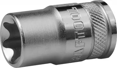 Торцовая головка KRAFTOOL ″INDUSTRIE QUALITAT″, Cr-V, внешний TORX, хромосатинированная, 1/2″, Е 12 наличный и безналичный расчет