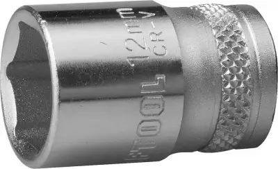 Торцовая головка KRAFTOOL ″INDUSTRIE QUALITAT″, Cr-V, FLANK, хромосатинированная, 1/4″, 12 мм наличный и безналичный расчет
