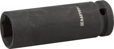 Торцовая головка KRAFTOOL ″INDUSTRIE QUALITAT″ ударная, удлиненная (1/2″), FLANK, Cr-Mo, фосфатированная, 17 мм наличный и безналичный расчет