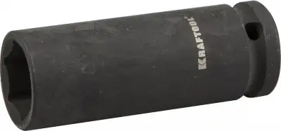 Торцовая головка KRAFTOOL ″INDUSTRIE QUALITAT″ ударная, удлиненная (1/2″), FLANK, Cr-Mo, фосфатированная, 21 мм наличный и безналичный расчет
