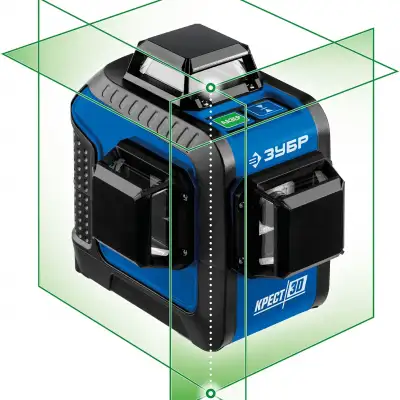 ЗУБР КРЕСТ 3D зеленый нивелир лазерный наличный и безналичный расчет