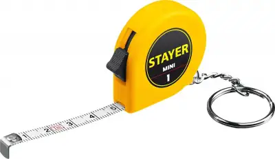 STAYER MINI 1м / 6мм рулетка-брелок наличный и безналичный расчет