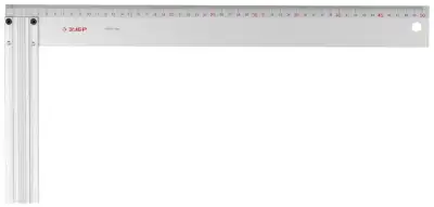 Угольник ЗУБР ″ЭКСПЕРТ″ столярный, жесткое профилированное полотно, усиленная алюминиевая рукоятка, 500мм наличный и безналичный расчет